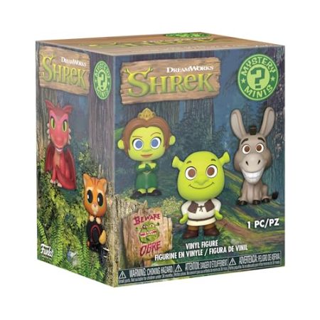Funko Mystery Mini - Dream Works 30th - Shrek - 1 of 12 to Collect - Styles Vary- Vinyl-Sammelfigur - Geschenkidee - Offizielle Handelswaren - Spielzeug Für Kinder und Erwachsene - Movies Fans