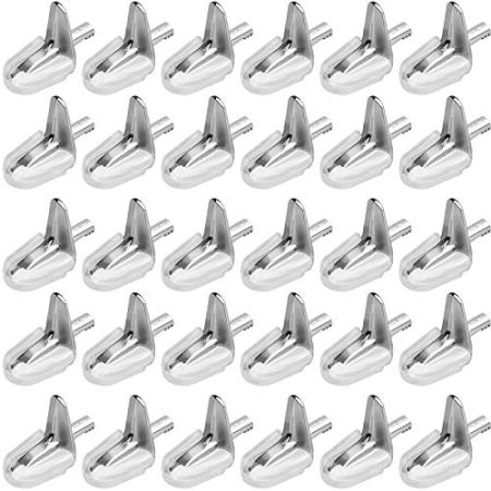 30 Stk Regalträger Bodenträger Bücherregal Stützen Glas-Bodenträger 3 mm Regalbodenträger Fach-Bodenträger Regalstütze für Schrank Bücherregal Möbel