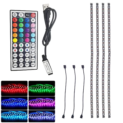5V 5050 RGB LED Streifen Licht USB mit 44key Fernbedienung 4 Pre-Cut 0.5m/2m Lichter Band TV Hintergrundbeleuchtungen Urlaub Dekoration Schwarz PCB