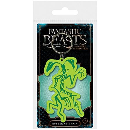 Wizarding World Fantastic Beasts - Bowtruckle, Schlüsselanhänger aus Gummi, 4.5 x 6 cm