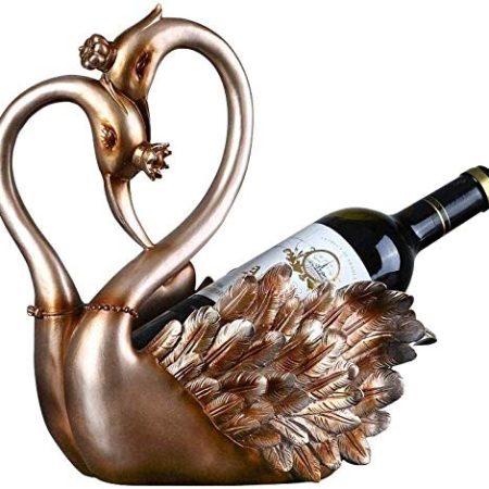 FanXus Statue Schwan Statue Kunsthandwerk Weinregal Tierschmuck Heimdekoration Zubehör Zuhause Schlafzimmer Weinschrank TV-Schrank Eingangsdekoration Figuren Figuren (Größe: A) Made in China