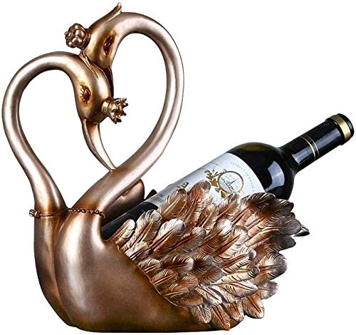 FanXus Statue Schwan Statue Kunsthandwerk Weinregal Tierschmuck Heimdekoration Zubehör Zuhause Schlafzimmer Weinschrank TV-Schrank Eingangsdekoration Figuren Figuren (Größe: A) Made in China