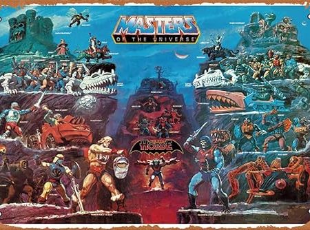 He-man And The Masters Of The Universe TV-Show-Poster, Metall-Blechschild, 20,3 x 30,5 cm, Film- und TV-Serie, Wanddekoration