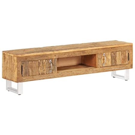 YUHI-HQYD TV-Schrank,Besteck Schränke,Aufbewahrungsschränke,Multimedia-Schrank,TV-Möbel,Vitrinenschränke,Moderner Stil,für Küche,Esszimmer,Wohnzimmer, Altholz Massiv 140x30x40 cm
