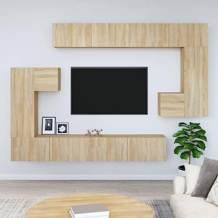 fernsehschrank,tv Bank,tv Tisch,tv tableTV-Wandschrank Sonoma-Eiche Holzwerkstofftv Cabinet,lowboard weiß,tv Schrank Weiss,