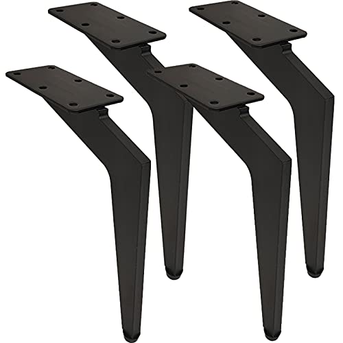 Tischbein, Metalltischbein, Ersatzfüße for Möbel, moderne Stützbeine aus Eisen und Metall for Schränke, bündige Tischbeine, DIY-Kaffeetisch, Schrankbeine, Zubehör for Heimwerkerprojekte, 4er-Set(15.5c