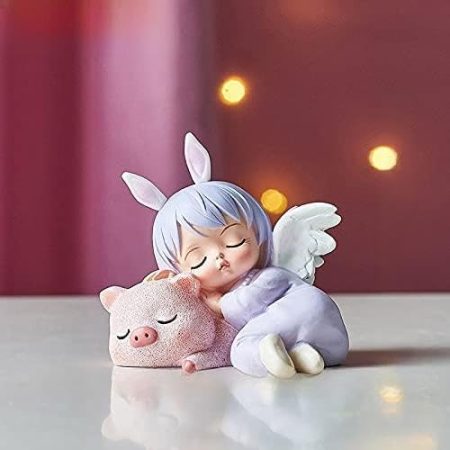 XIANGGUI 1983 Skulptur Statue Süße Raumdekor Figuren Innenraum Dekor Statuette Zimmer Zubehör Mädchen Fairy Garten Dekorative Figuren dekorative Skulptur (Type : F)