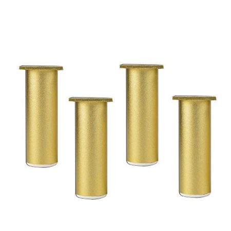 FWZJ Möbelbeine X4, Sofafüße, verstellbare Metall-Aluminiumlegierungsstütze Ersatzfüße, DIY Round, Couchtisch TV-Schrankschrank Badezimmerschrank Bettdecke, Hardware-Zubehör Schrauben