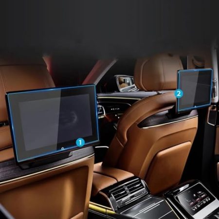 Auto Navi Folie Zubehör Auto Aufkleber Carplay Screen Protector Für A8 2023 Navigation Dash Panel Gehärtetem Glas Schutz Film Auto GPS Zubehör (Size : Set TV BLUE)