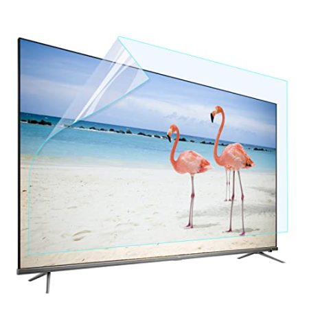 JANEFLY 32-75 Zoll TV-Displayschutzfolie, Anti-Blaulicht-Schutzfilter für die Augen TV-Zubehör Kein Blasenfilm für LCD, LED, OLED & QLED 4K HDTV,50"(1095 * 616mm)