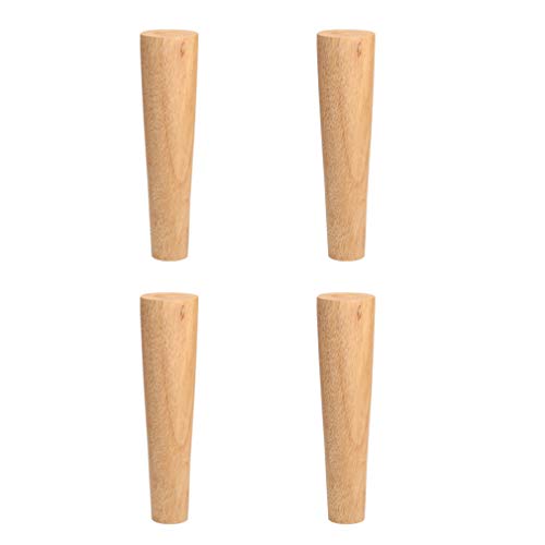 4 Stück Möbelbeine aus Holz,Sofa Beine,Eiche Tischbeine,TV-Tischfüße,Tischgestell,Couchtischbeine,Stühle,für Schrank Sofa Schlafzimmer Esstisch Arbeitstisch, mit Zubehör, 8cm-80cm