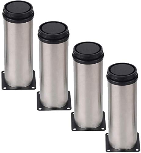 VIRAZE Tischbeine verdickte Verstellbare Möbel Fußstütze Beine Edelstahl Kabinett Füße Küchenschrank Sofa TV Schrank Fuss Zubehör (Size : 30cm/12in)