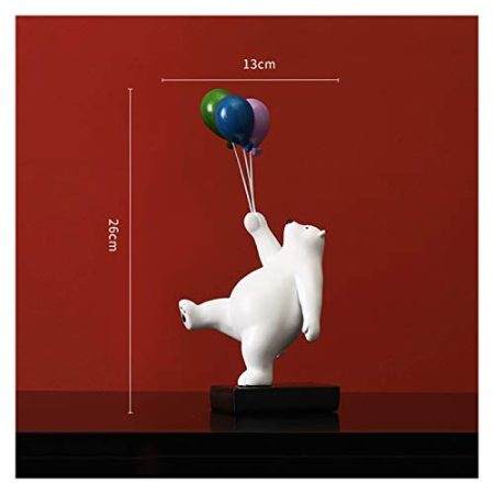 xilinshop Dekorationen Kreativer Ballon Bär Desktop Wohnzimmer TV-Kabinett Büro-Zubehör kleine Geschenke für Mädchen Skulptur (Color : B)
