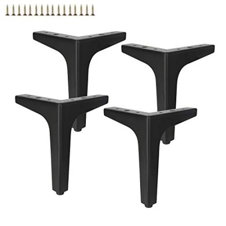 Wowdawn Leichte Luxuriöse Dreizackige Metall-Sofabeine, TV-Schrankbeine, Couchtischbeine, Möbelbeine, Hardware-Zubehör, Dickes Material, Dreifarbig Optional, Super Tragend