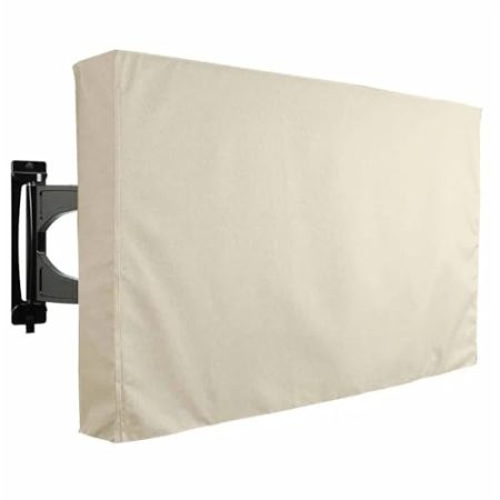 TV-Abdeckungen für draußen, Outdoor-TV-Abdeckung Oxford-Abdeckungen Outdoor-Möbel TV-Abdeckung Bildschirmabdeckung Gartenmöbel-Zubehör(Beige,30 to 32 inch)