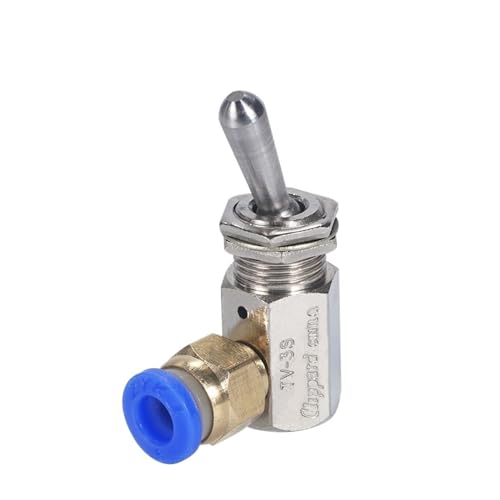 WQSRKKKMB Auslassventilposition 2-Wege-EIN/Aus-Kippschalter mit M5-Gewinde TV-3S 2 pneumatische mechanische Luftventile mit Zubehör(6MM)