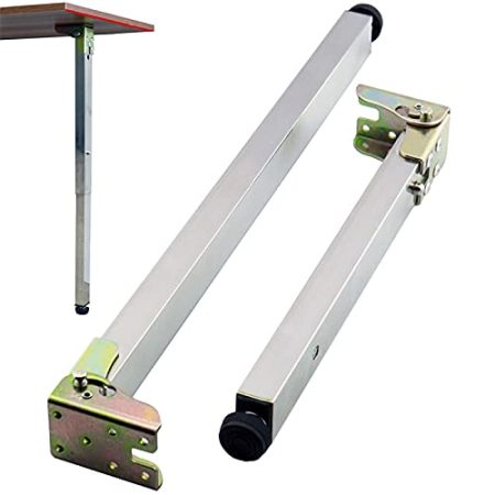 YHBZ Klappbare Tischbeine, Versenkbare Möbelfüße,Quadratischer Stützfuß, Tischhalterungen Aus Metall, DIY-Hardware-Zubehör,100cm/40in