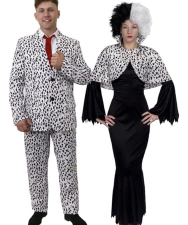 Halloween-Kostüm für Paare, Dalmatiner, für Sie und Ihn, TV-Film-Charakter