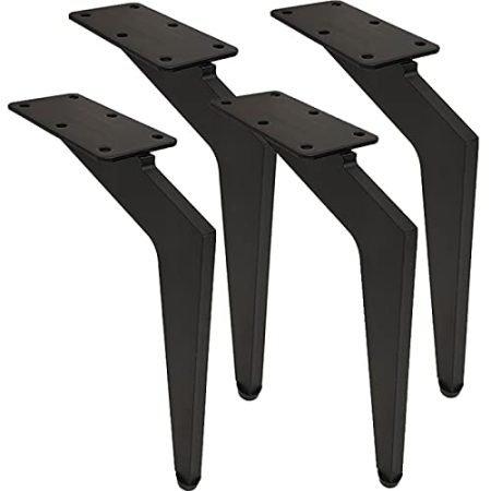 Tischbein, Metalltischbein, Ersatzfüße for Möbel, moderne Stützbeine aus Eisen und Metall for Schränke, bündige Tischbeine, DIY-Kaffeetisch, Schrankbeine, Zubehör for Heimwerkerprojekte, 4er-Set(12.5c