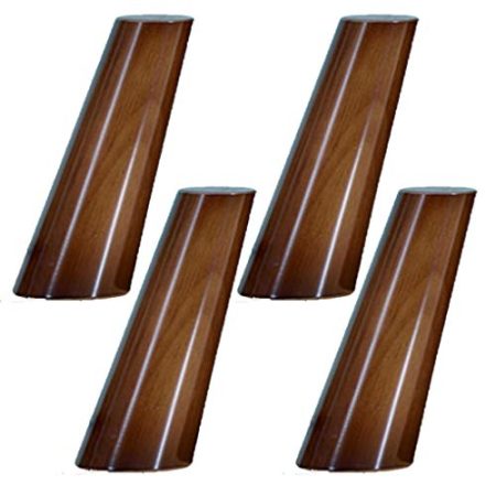 Holzmöbelbeine, 4 Stück, Möbelbeine, Holzsofabeine, Möbelfüße, Holzschränke, Beine for Badezimmer, Schminktisch, Couch, Bücherregal, Stuhl, TV-Rahmen, Zubehör, Ersatz-Möbelerhöhungen ( Color : Oblique