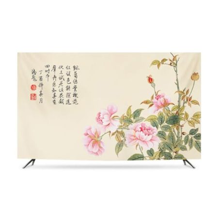 VUT Elastische Schutzhülle Für Monitor, Smart-displayschutz, LCD-tv, Staubschutz, Zum Aufhängen, Heim-tv-Simulator-zubehör(Size:75IN,Color:C)