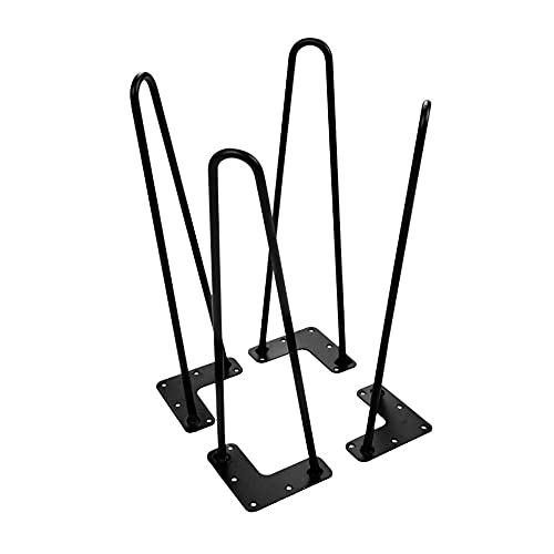 Furniture support feet 4 Stück solide Zweidraht-Tischbeine, Hardware-Zubehör, Schwarze Sofa- und Couchtischbeine, U-förmige Tischbeine
