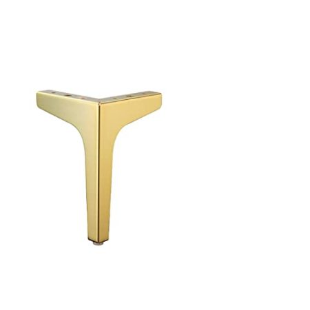 VISAML 4-teilige Möbelbeine aus Metall, for Sofa/TV-Schrank/Couchtisch/Badezimmerschrank, Möbel, Ersatz for Stützfüße, Zubehör (Color : Gold 10CM)
