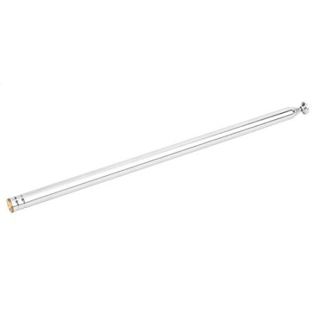 Teleskopantenne mit Stab, 165 mm ~ 970 mm, Antenne für Fernbedienung, Signalverstärkung, Vollkanal, Kupfer, 7 Abschnitte für TV, FM, Radio