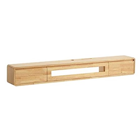 Wandbehang TV-Schrank, Mattes Massivholz TV Schrank Hängeboard, Kleine Wohnung Wohnzimmer Schlafzimmer BüRo HäNgende TV-Konsole/B / 140CM