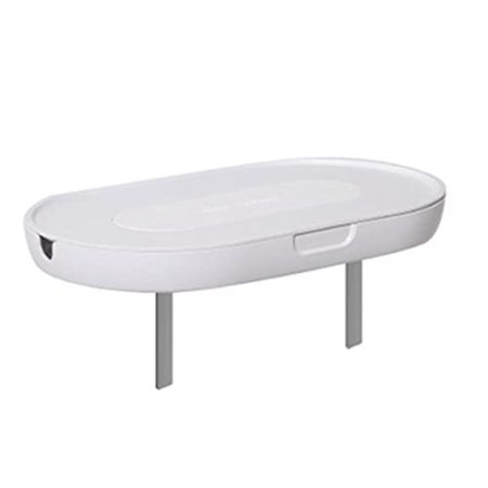 XIDIT TV-Ständer, , TV-Set, Topbox, Regalhalterung, stanzfreie Projektor-Aufbewahrungsbox, Halterung (weiß)