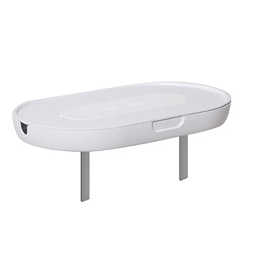 XIDIT TV-Ständer, , TV-Set, Topbox, Regalhalterung, stanzfreie Projektor-Aufbewahrungsbox, Halterung (weiß)