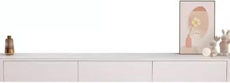 Hängender TV-Schrank, Wandmontage, für Zuhause, Wohnzimmer, Schlafzimmer, hängender TV-Schrank, Wandmontage, Router-Aufbewahrungsschrank, weiß, 120 cm