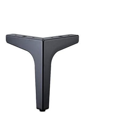 VISAML 4-teilige Möbelbeine aus Metall, for Sofa/TV-Schrank/Couchtisch/Badezimmerschrank, Möbel, Ersatz for Stützfüße, Zubehör (Color : Black 15CM)