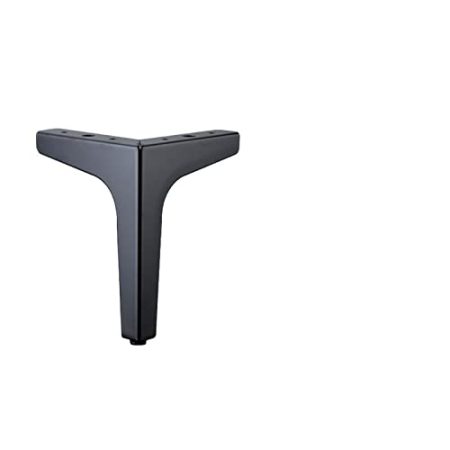 VISAML 4-teilige Möbelbeine aus Metall, for Sofa/TV-Schrank/Couchtisch/Badezimmerschrank, Möbel, Ersatz for Stützfüße, Zubehör (Color : Black 10CM)