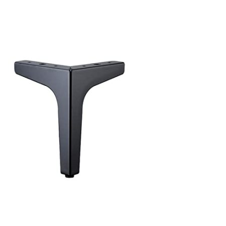 VISAML 4-teilige Möbelbeine aus Metall, for Sofa/TV-Schrank/Couchtisch/Badezimmerschrank, Möbel, Ersatz for Stützfüße, Zubehör (Color : Black 13CM)