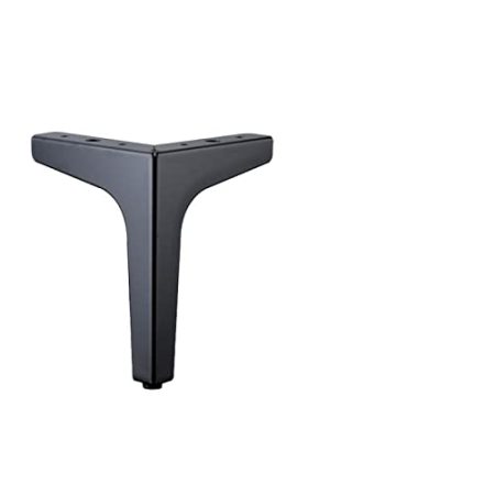 VISAML 4-teilige Möbelbeine aus Metall, for Sofa/TV-Schrank/Couchtisch/Badezimmerschrank, Möbel, Ersatz for Stützfüße, Zubehör (Color : Black 13CM)