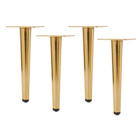 Wowdawn 4er-Pack Metallfüße Sofa Füße Schrank Couchtisch Füße TV-Schrank Füße Kegel Füße Möbel Beine Stützbeine Hardware Zubehör