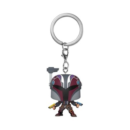 Funko Pop! Keychain: Ahsoka - Sabine Wren - Star Wars Ahsoka - Neuartiger Schlüsselanhänger - Vinyl-Minifigur Zum Sammeln - Strumpffüller - Geschenkidee - Offizielle Handelswaren - TV Fans