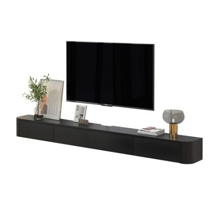 TV-Lowboard, TV-Board, Wandmontage-Medienkonsole Mit 2 Schubladen, 140/160cm Schwebender Wandmontage-TV-Ständer, Wandmontage-TV-Ständer, Entertainment-Center, TV-Schrank Für Das Heimbüro ( Size : 140c