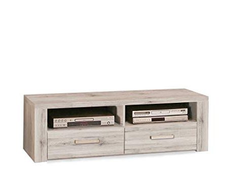 expendio Lowboard Phil 8 Sandeiche 127x41x52 cm TV-Board TV-Schrank TV-Möbel Wohnzimmer Jugendzimmer