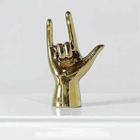 xuejuanshop Hand Geste Ornament lustige Figur Room Decor Schmuck Home Büro Regal Decor Schreibtisch Zubehör (Color : Height-6)