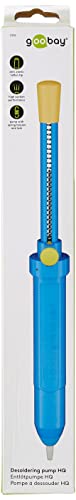 Goobay 51202 Entlötpumpe zum Entlöten & Lötabsaugung, antistatische Lötpumpe, Entlötsaugpumpe als Lötzinn Entferner, Lötsaugpumpe mit Teflonspitze und Kunststoffgehäuse