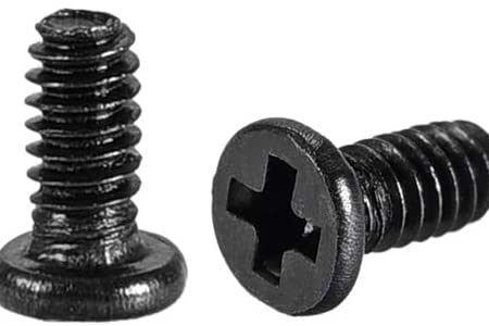 XYWHPGV M1.4x5mm Kreuzschlitzschraube Schwarz für Laptop PC TV Lüfter Audio Schalter 100 Stück(f3ae3 e3563 ec3ce 87683 aebf6 a4b09