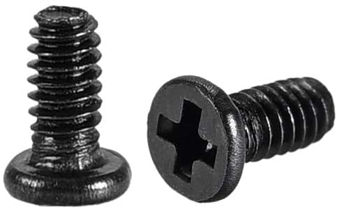 XYWHPGV M1.4x5mm Kreuzschlitzschraube Schwarz für Laptop PC TV Lüfter Audio Schalter 100 Stück(f3ae3 e3563 ec3ce 87683 aebf6 a4b09