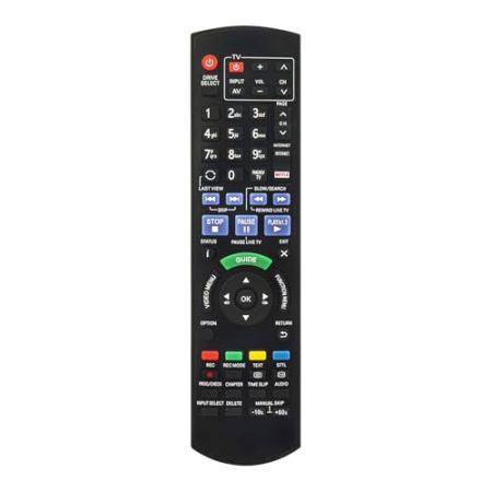 VINABTY N2QAYB000759 N2QAYB001046 Ersatz Fernbedienung Kompatibel mit Panasonic DVD Blu-ray Recorder DMR-BCT720 DMR-BCT721EG DMR-BCT750 DMR-BCT755 DMR-BCT820 DMR-BCT850 DMR-BCT850EG DMR-BCT855