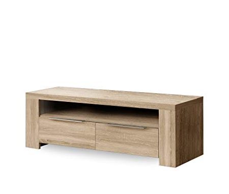 expendio Lowboard Calvin 2 Eiche Sonoma 124x41x50 cm TV-Board TV-Schrank TV-Möbel Wohnzimmer Jugendzimmer