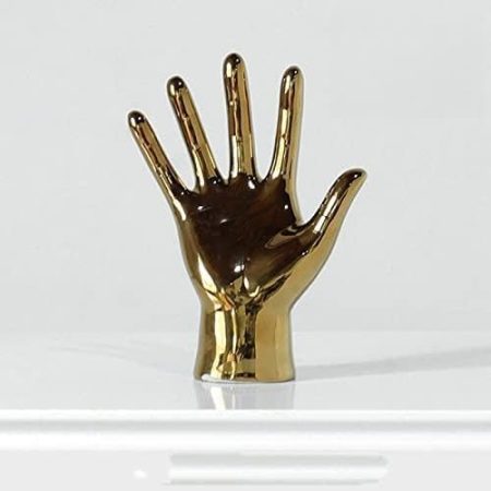 TOMYEUS Statuen Hand Geste Ornament lustige Figur Room Decor Schmuck Home Büro Regal Decor Schreibtisch Zubehör Stilvolle und Elegante Dekoration (Color : Height-6.8)