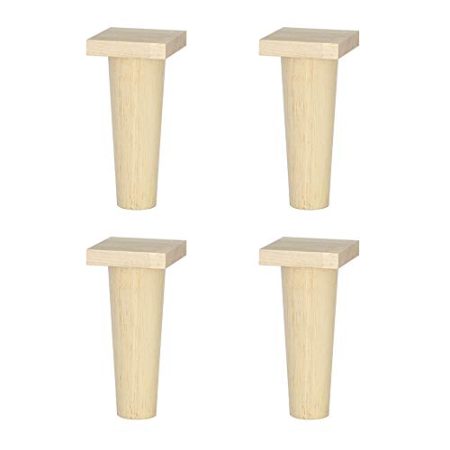 Furniture support feet Massivholzschrankfüße Sofafüße TV-Schrankfüße Couchtischfüße Schrankerhöhungsfüße Möbelhalterungszubehör (4 Stück) Geeignet für alle Arten von Zubehör