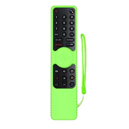 Wresetly Silikon-Schutzhülle für Smart-TV 4S, stoßfest, mit Umhängeband, leuchtendes Grün