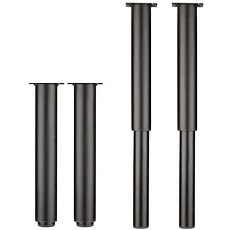 Zjpgcsdsc Tischbein, Metalltischbein, Möbelbein, Schrankfüße, Ersatz, feste Stütze, Eisenfüße, Metallbeschläge, Zubehör, Küchenfuß for Schränke, Kommoden, Badezimmerschränke, 4 Stück(A,25cm(9.8in))
